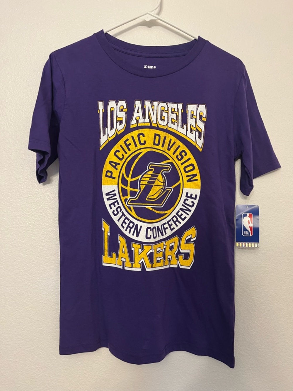 NBA Los Angeles Lakers Purple & Yellow Short Sleeve Tee